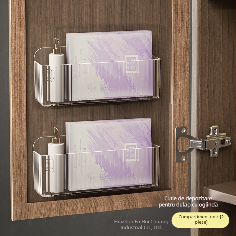 Oglindă dulap ușă spate agățat lanț depozitare raft mână lanț cercei legat rând cârlige anti-încurcare montat pe perete fără găurire suport pentru bijuterii