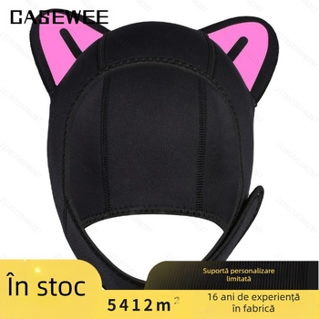 Șepci de înot Spot Cross-Border pentru bărbați și femei, din neopren, cu protecție solară, căpșuni de scufundări calde, surfing, înot de iarnă, seturi de scufundări calde