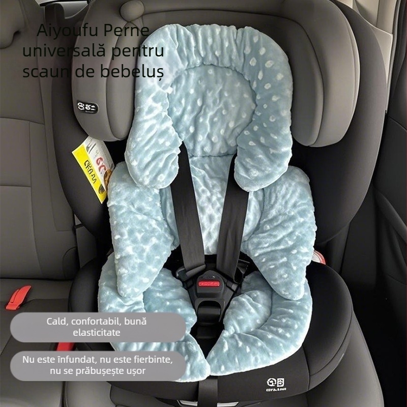 Pernă pentru cărucior Amazon pentru bebeluși, toamna și iarna, îngroșată, din bumbac pentru bebeluși, patru anotimpuri, pentru mersul pe jos, artefacte, pernă de dormit