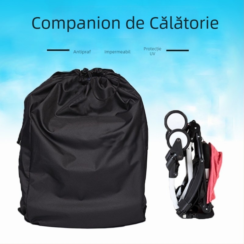 Cărucior pentru bebeluși, geantă mare de depozitare, husă anti-praf, umbrelă, husă pentru cărucior, universală, scaun de siguranță, îmbarcare esențială, geantă de călătorie verificată