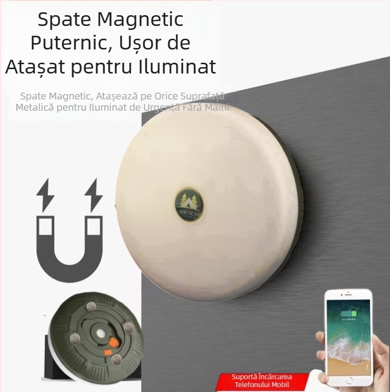 Ruletă de lumină în aer liber 4 în 1 Camping Light String reîncărcabilă cort Light String impermeabil portabil LED Camping în aer liber