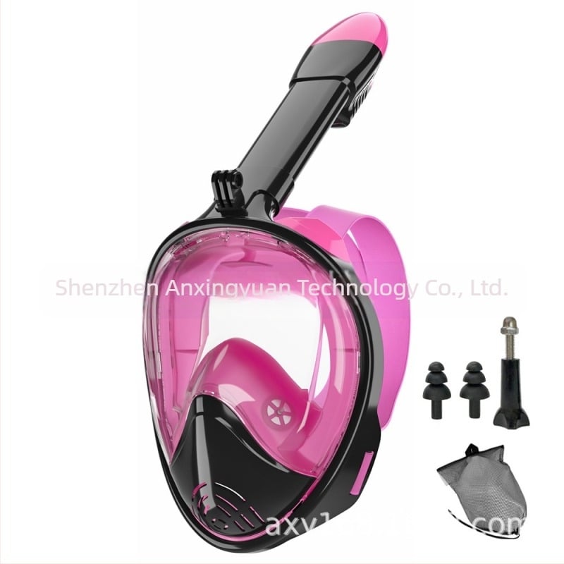 Furnizare transfrontalieră de măști de scufundări din silicon, măști de snorkeling complet uscate, ochelari de scufundări anti-aburire, seturi de ochelari de înot pentru adulți