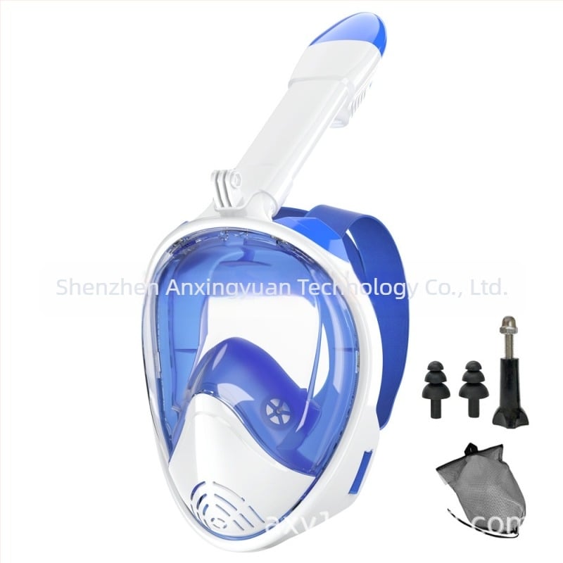 Furnizare transfrontalieră de măști de scufundări din silicon, măști de snorkeling complet uscate, ochelari de scufundări anti-aburire, seturi de ochelari de înot pentru adulți