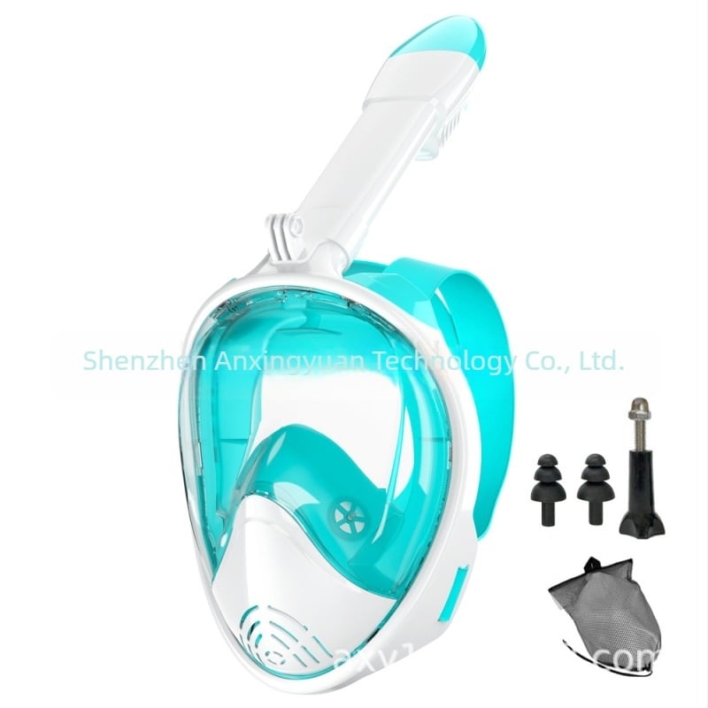 Furnizare transfrontalieră de măști de scufundări din silicon, măști de snorkeling complet uscate, ochelari de scufundări anti-aburire, seturi de ochelari de înot pentru adulți