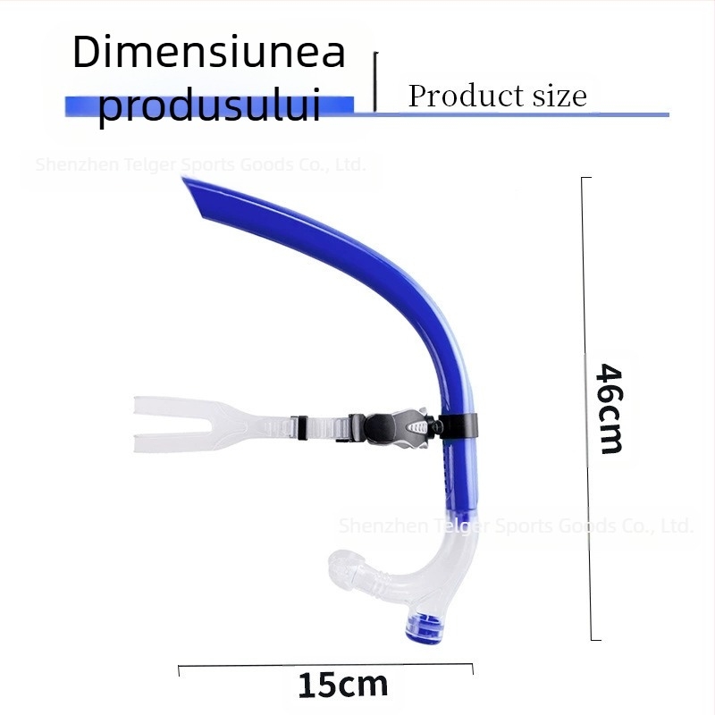 Vânzare directă din fabrică, tub de respirație pentru înot, echipament de snorkeling, pentru adulți, universal, anti-sufocare, tub de respirație pentru scufundări din silicon, antrenor