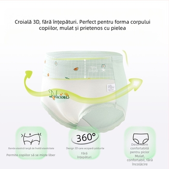 Lenjerie intimă pentru copii, triunghi, talie înaltă, bumbac, clasa A, bumbac, pantaloni scurți pentru fete de 6-12 ani, fără clipsuri, en-gros