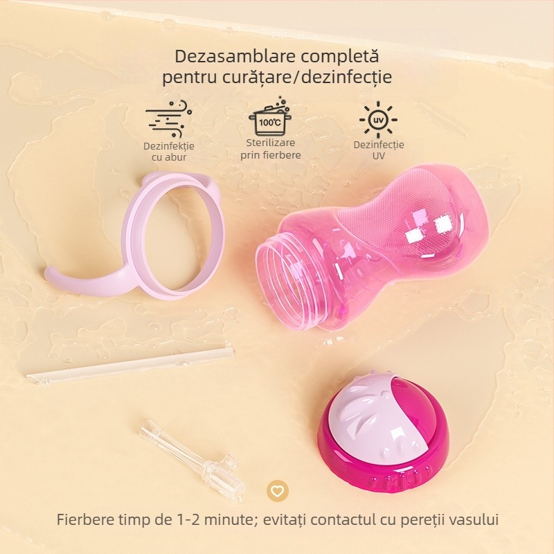 Comerț exterior transfrontalier, vânzare fierbinte pentru bebeluși, cu mâner, material pp, cană de băut direct, cană de băut, cană de băut rezistentă la căderi