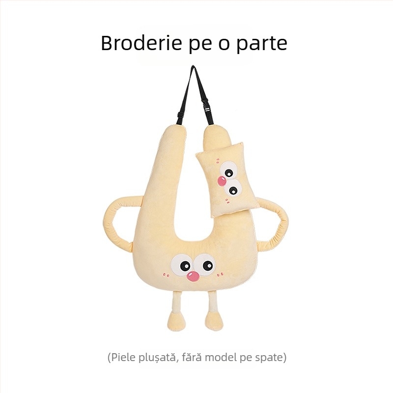 Tetiera auto cu desene animate pentru copii, pernă de gât cu artefact pentru dormit pe distanțe lungi, pernă universală pentru dormit, patru anotimpuri
