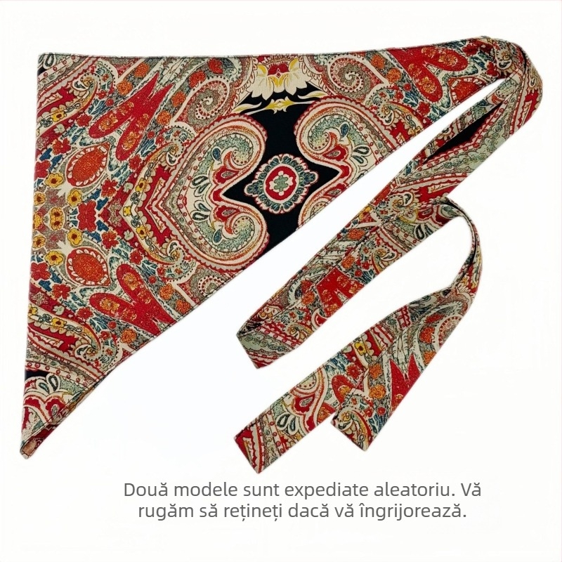 Eșarfă triunghiulară etnică boemă cu talie largă și ciucure de înaltă calitate, dansatoare hip-hop, la modă, rochie decorativă