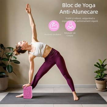 Cărămidă de yoga 120g, instrument auxiliar special de studio de yoga pentru începători și copii de înaltă densitate, cărămidă de dans, cărămidă din spumă