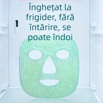 Mască de compresă cu gheață, compresă rece, mască pentru ochi, pungă de gheață, mască facială, recuperare postoperatorie, compresă caldă, mască de față completă din bumbac răcoritoare