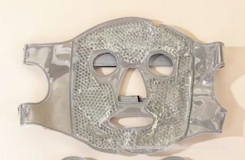 Mască de compresă cu gheață, compresă rece, mască pentru ochi, pungă de gheață, mască facială, recuperare postoperatorie, compresă caldă, mască de față completă din bumbac răcoritoare