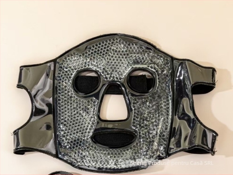 Mască de compresă cu gheață, compresă rece, mască pentru ochi, pungă de gheață, mască facială, recuperare postoperatorie, compresă caldă, mască de față completă din bumbac răcoritoare