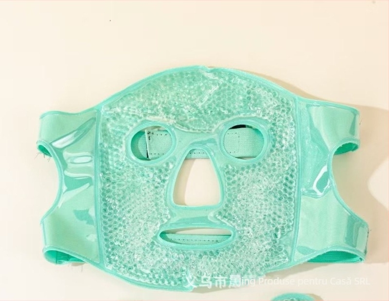Mască de compresă cu gheață, compresă rece, mască pentru ochi, pungă de gheață, mască facială, recuperare postoperatorie, compresă caldă, mască de față completă din bumbac răcoritoare