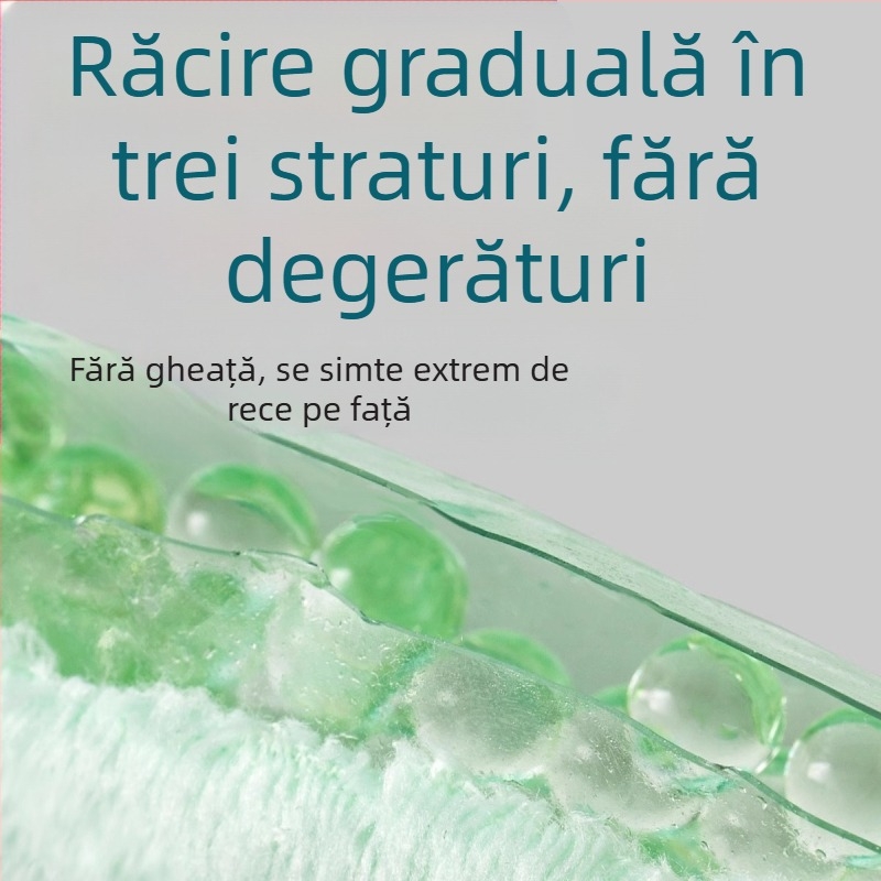 Mască de compresă cu gheață, compresă rece, mască pentru ochi, pungă de gheață, mască facială, recuperare postoperatorie, compresă caldă, mască de față completă din bumbac răcoritoare