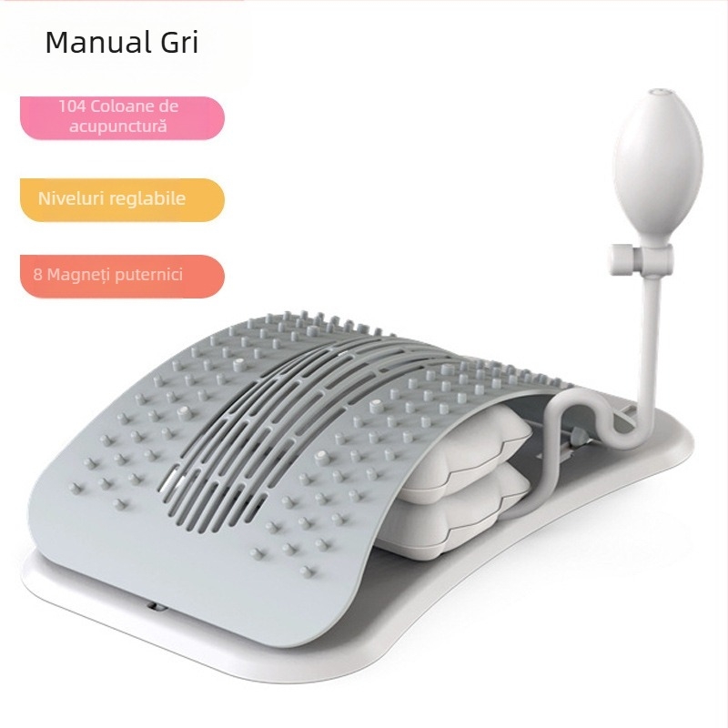 Dispozitiv de calmare a coloanei lombare pe patru niveluri, masaj pentru întinderea taliei, corecție a coloanei vertebrale cervicale la domiciliu, placă auxiliară pentru talie, fitness