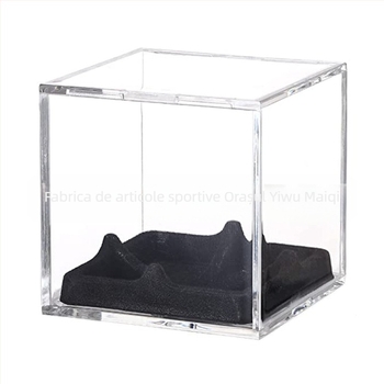 Cutie de baseball acrilică transparentă, rezistentă la umiditate și praf, cutie de tenis și golf, cutie de afișare de baseball de colecție