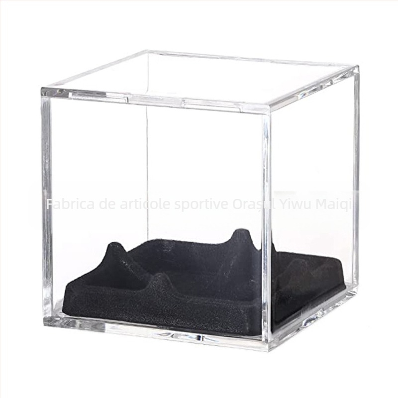 Cutie de baseball acrilică transparentă, rezistentă la umiditate și praf, cutie de tenis și golf, cutie de afișare de baseball de colecție