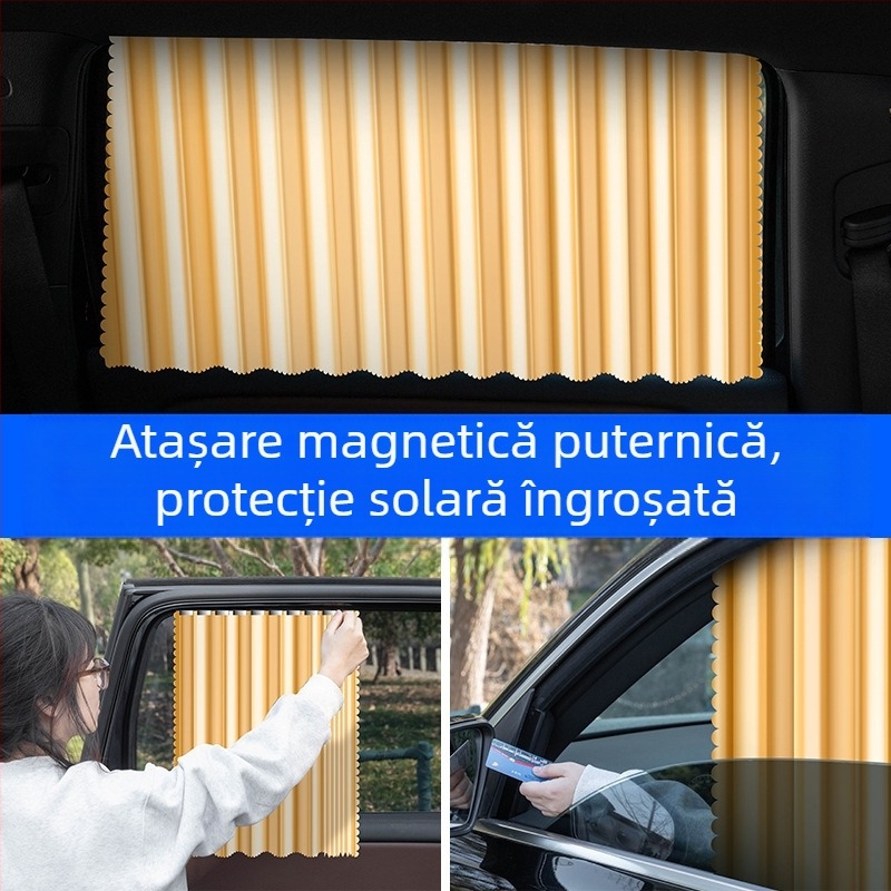 Perdea magnetică pentru protecție solară auto de vară, izolație termică, perdea magnetică universală pentru mașina de umbrire, perdea pentru parasolar auto