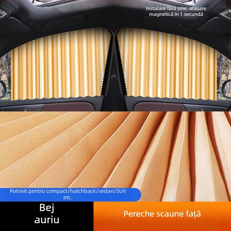Perdea magnetică pentru protecție solară auto de vară, izolație termică, perdea magnetică universală pentru mașina de umbrire, perdea pentru parasolar auto