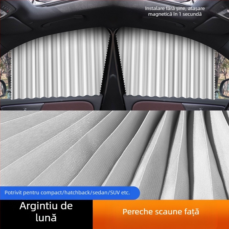 Perdea magnetică pentru protecție solară auto de vară, izolație termică, perdea magnetică universală pentru mașina de umbrire, perdea pentru parasolar auto
