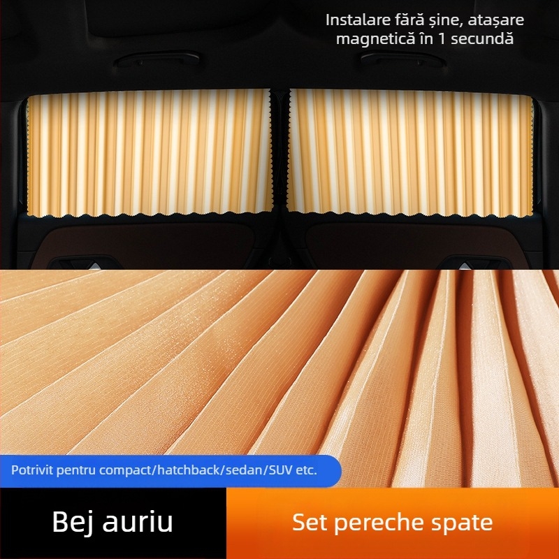 Perdea magnetică pentru protecție solară auto de vară, izolație termică, perdea magnetică universală pentru mașina de umbrire, perdea pentru parasolar auto