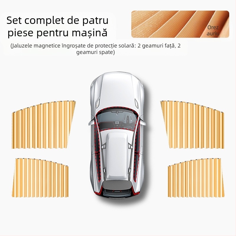Perdea magnetică pentru protecție solară auto de vară, izolație termică, perdea magnetică universală pentru mașina de umbrire, perdea pentru parasolar auto