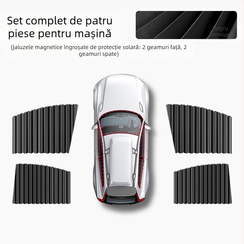 Perdea magnetică pentru protecție solară auto de vară, izolație termică, perdea magnetică universală pentru mașina de umbrire, perdea pentru parasolar auto