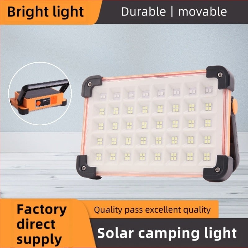 Lampă portabilă reîncărcabilă solară transfrontalieră, lampă de grădină exterioară pentru acasă, iluminat de urgență multifuncțional, artefact pentru piața nocturnă de camping