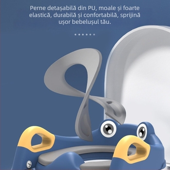 Scară pentru toaletă pentru copii, artefact auxiliar pentru toaletă pentru băieți și fete, toaletă reglabilă în trepte pentru copii