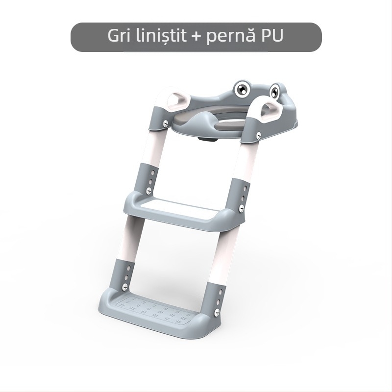 Scară pentru toaletă pentru copii, artefact auxiliar pentru toaletă pentru băieți și fete, toaletă reglabilă în trepte pentru copii