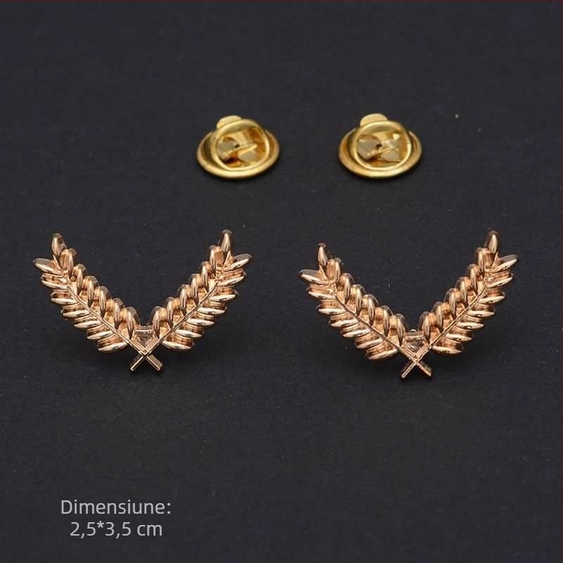 Elegant stil coreean retro metalic gol pentru bărbați și femei, cataramă de guler pentru cămașă, clemă pentru gulerul rochiei, pin pentru gulerul cămașă, cataramă pentru gulerul cămașă