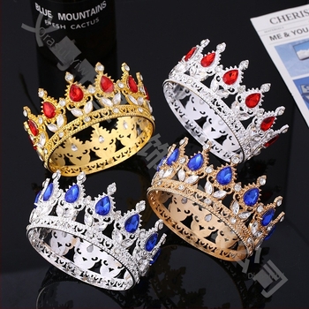 Coroană de mireasă barocă populară transfrontalieră, tiară, rochie de bal, cu decorațiuni florale în diverse culori