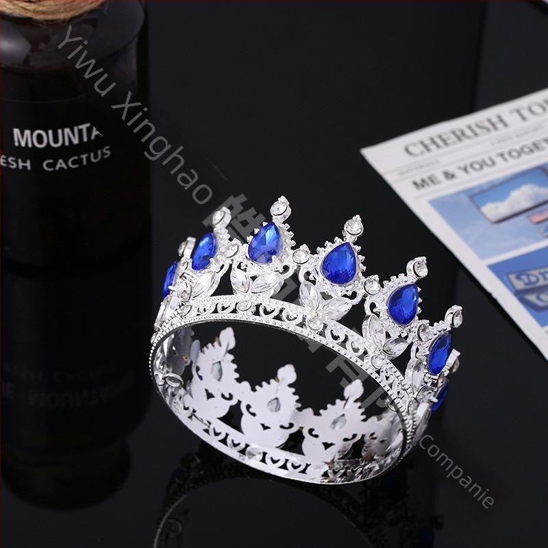 Coroană de mireasă barocă populară transfrontalieră, tiară, rochie de bal, cu decorațiuni florale în diverse culori