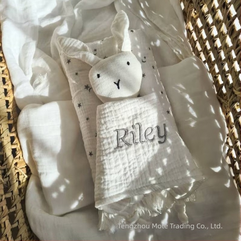 Pătură personalizată brodată cu nume pentru bebeluși, confort pentru păpuși, cadou pentru dormitul bebelușului, cadou pentru mama însărcinată, nou-născuți