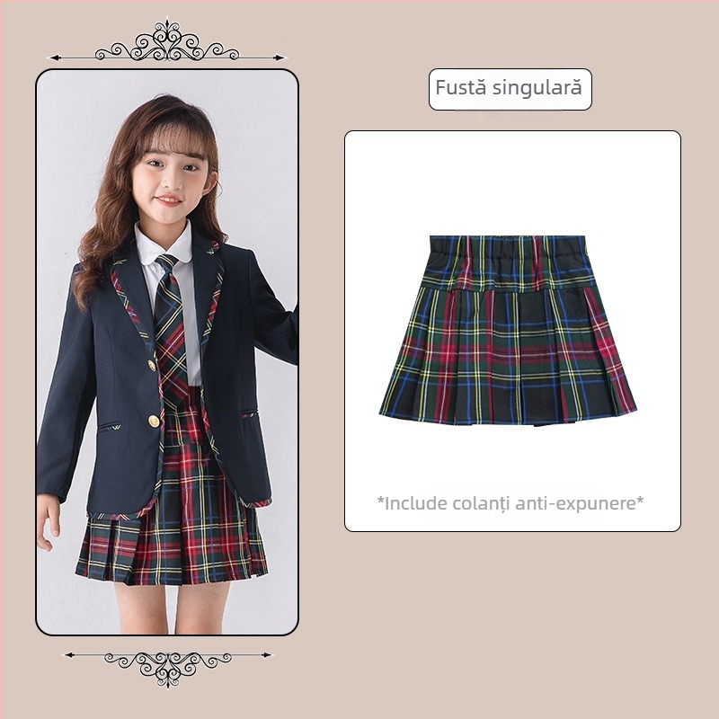 Haine de grădină pentru grădiniță, haine de clasă, haine de primăvară și de toamnă, costum de uniformă școlară de iarnă pentru copii pentru elevii de școală primară, costum de rochie de toamnă și de iarnă pentru copii