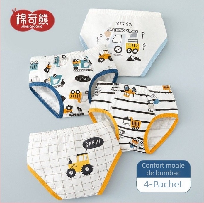 Lenjerie intimă pentru băieți, boxeri din bumbac A-Cotton pentru copii, fără fese pentru bebeluși, boxeri pentru copii mari, antibacterieni