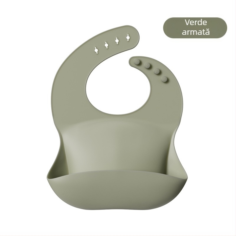 Bavete din silicon populare transfrontaliere, bavete pentru hrănirea bebelușilor, impermeabile, cu saliva 3D, bavete din silicon fără spălare pentru copii