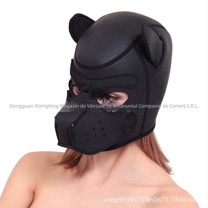 Câine cap acoperire minge masă performanță consumabile mască câine cap dress-up distractiv glugă cap acoperire Halloween recuzită jucării