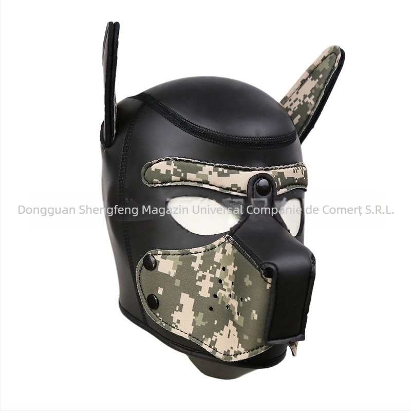 Câine cap acoperire minge masă performanță consumabile mască câine cap dress-up distractiv glugă cap acoperire Halloween recuzită jucării