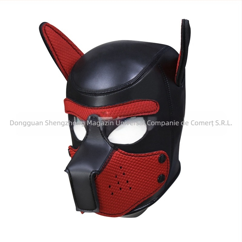 Câine cap acoperire minge masă performanță consumabile mască câine cap dress-up distractiv glugă cap acoperire Halloween recuzită jucării