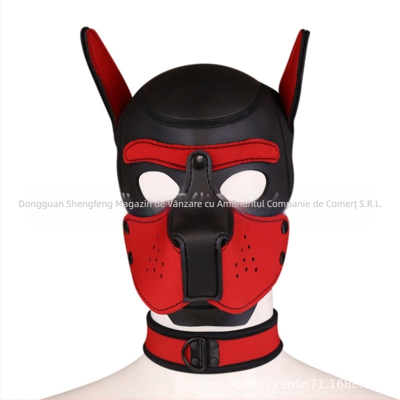 Câine cap acoperire minge masă performanță consumabile mască câine cap dress-up distractiv glugă cap acoperire Halloween recuzită jucării