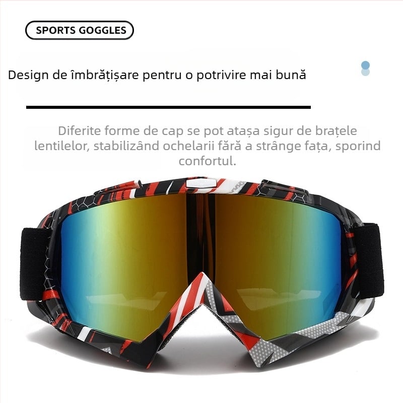 Ochelari de protecție antivânt pentru motociclete în aer liber, Harley, retro, antivânt, ochelari de nisip, ochelari de schi pentru bărbați și femei, en-gros