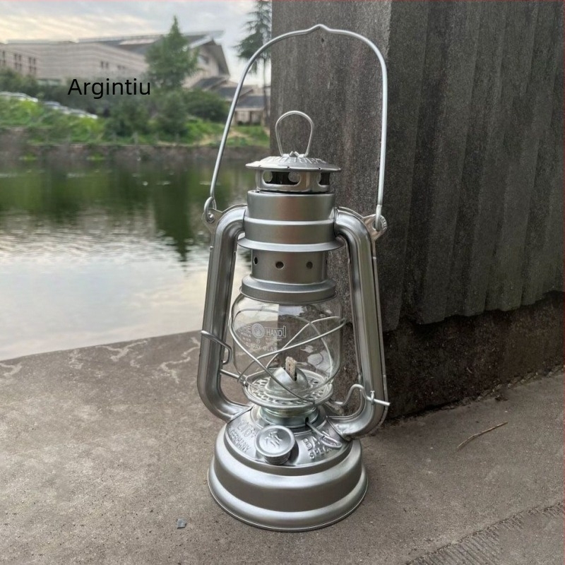 276 Felinar de foc Lampă cu kerosen de modă veche Felinar de cal Stil de camping Lampă de cort Lampă retro Stil de camping Lampă cu atmosferă nostalgică Lampă de tabără