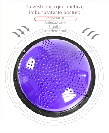 Minge de viteză Wave semicirculară echilibru minge îngroșată rezistentă la explozii yoga minge fitness antrenament echipamente Pilates picior pas cu pas emisferă de uz casnic