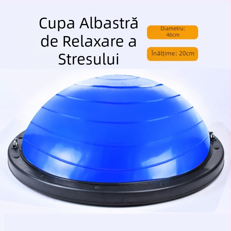 Minge de viteză Wave semicirculară echilibru minge îngroșată rezistentă la explozii yoga minge fitness antrenament echipamente Pilates picior pas cu pas emisferă de uz casnic