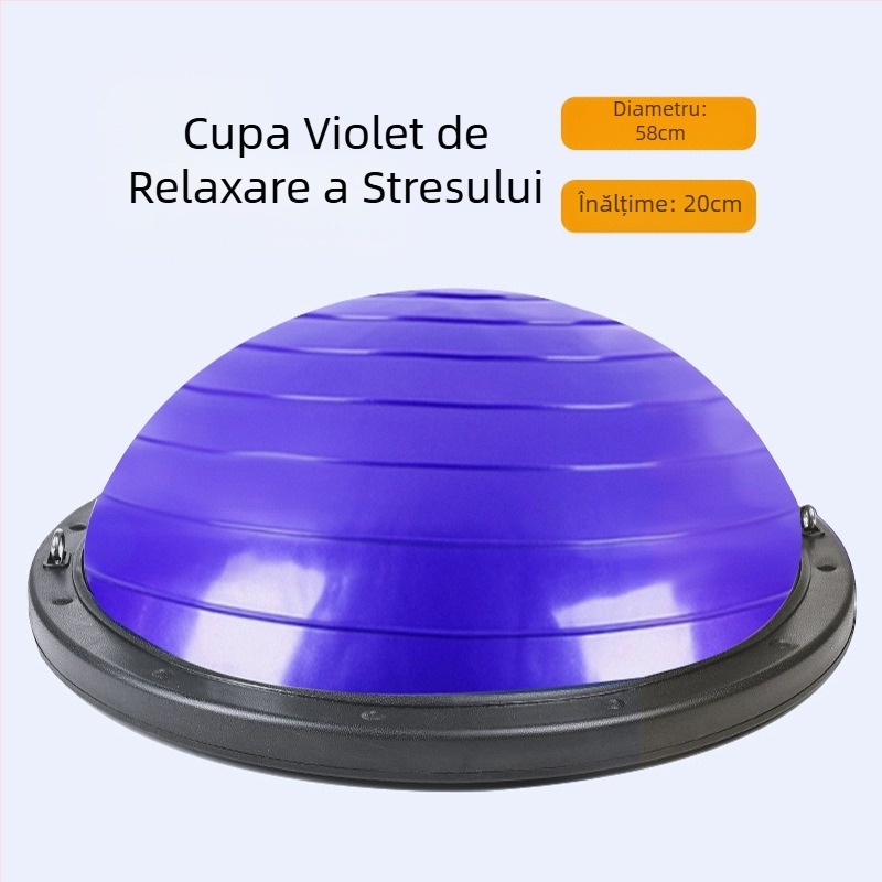 Minge de viteză Wave semicirculară echilibru minge îngroșată rezistentă la explozii yoga minge fitness antrenament echipamente Pilates picior pas cu pas emisferă de uz casnic