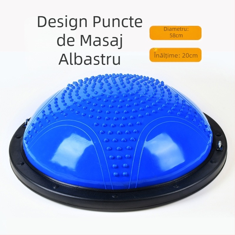 Minge de viteză Wave semicirculară echilibru minge îngroșată rezistentă la explozii yoga minge fitness antrenament echipamente Pilates picior pas cu pas emisferă de uz casnic