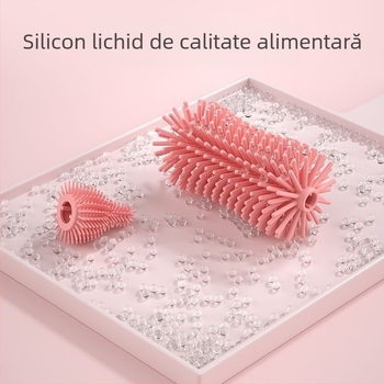 Perie de curățare pentru biberon din silicon, perie de spălare a biberonului, perie de clătire, perie de curățare, set de perii de curățare