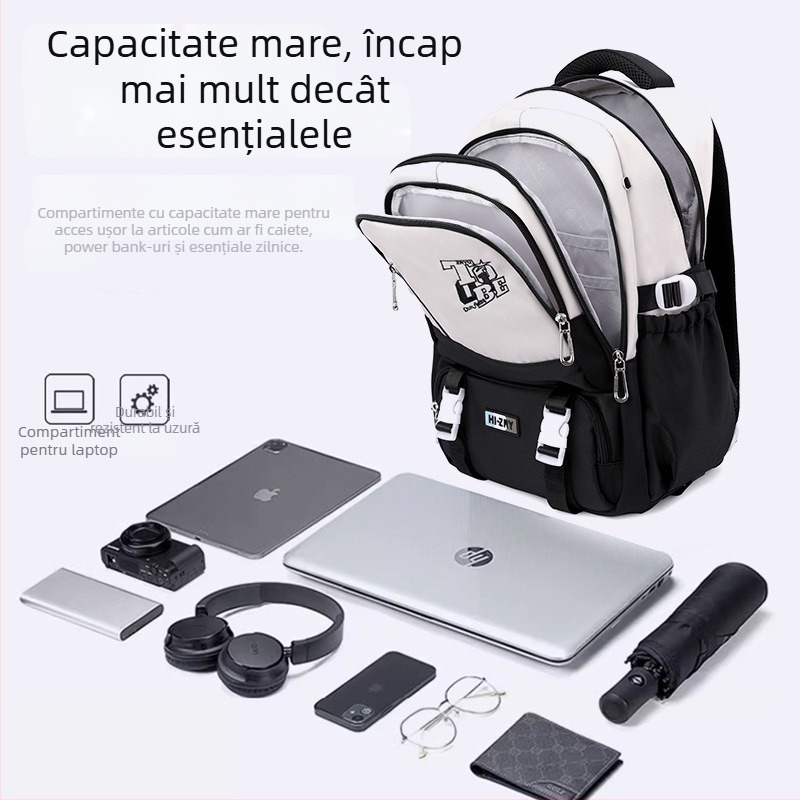 Rucsac de cărucior cu pește natural pentru copii, clasa 3-6, școală primară, rucsac pe roți, rucsac pentru elevi de liceu pentru femei